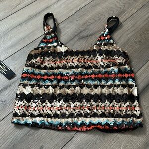 Vintage Bebe crop top XS